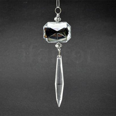 Елочная игрушка Ювелирная подвеска прозрачная 2