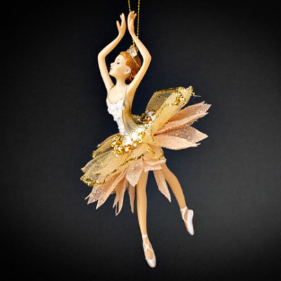 Елочная игрушка Балерина в воздушном платье 2