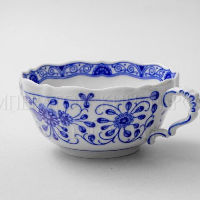 Чашка чайная «Alte Ranke blau» Форма: Marie-Luise 1150. Твердый фарфор. 300 мл.