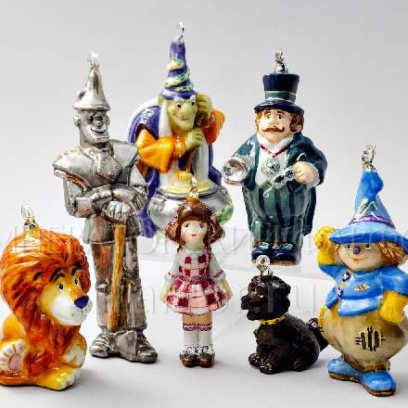 Набор елочных игрушек в подарочной коробке Волшебник изумрудного города