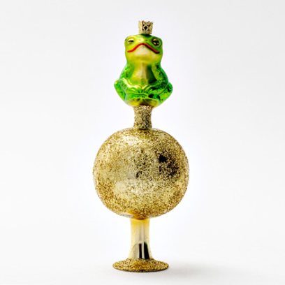 Елочная игрушка Верхушка для елки Король-лягушонок