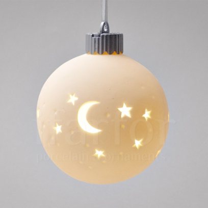 Елочная игрушка Светящийся шар Луна