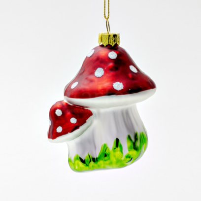 Елочная игрушка Грибы. Мухоморчики