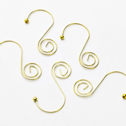 Крючки-улитки для елочных игрушек Золотой Крючки-улитки 36шт.