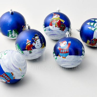 Набор елочных игрушек Снеговики Шар