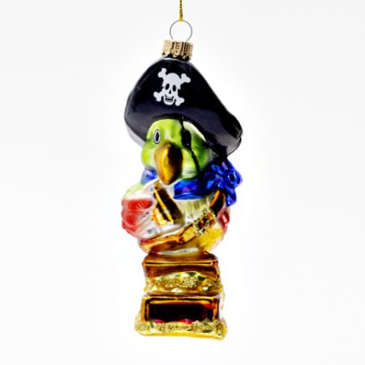 Елочная игрушка Попугай пират