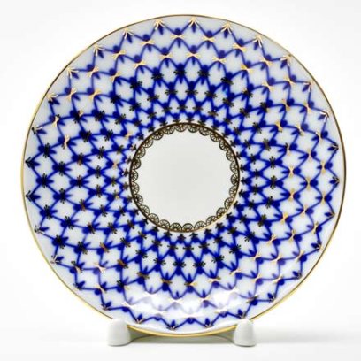 Блюдце чайное Кобальтовая сетка Тюльпан