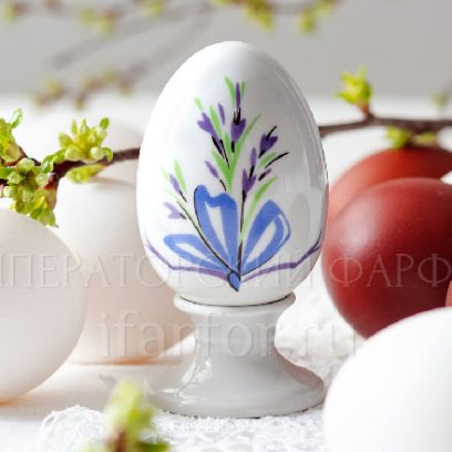 Яйцо пасхальное на подставке Бантики Нева