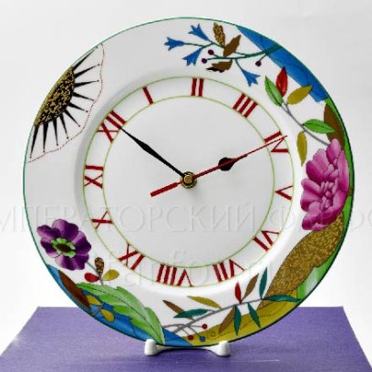 Часы-тарелка в подарочной коробке Под солнцем золотым Европейская-2