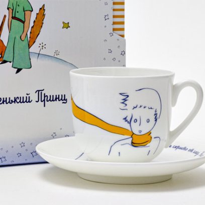 Чашка с блюдцем в подарочной коробке «Портрет Маленького Принца» 1/2