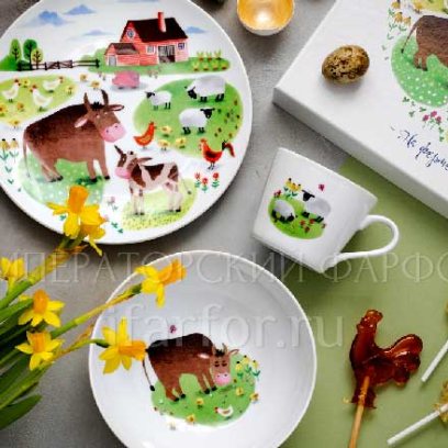 Комплект детский в подарочной коробке На ферме 1/3 Соло