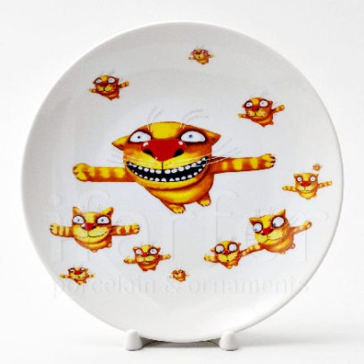 Декоративная тарелка в подарочной коробке Вася Ложкин. Вечерний полет