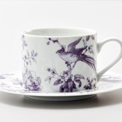 Чашка с блюдцем чайная Monplaisir Violet Монплезир фиолетовый 1/2 Соло