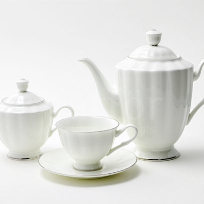 Сервиз чайный Платиновая лента 6/14 Нега