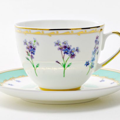 Чашка с блюдцем чайная «Улыбка Флоры 1» 1/2