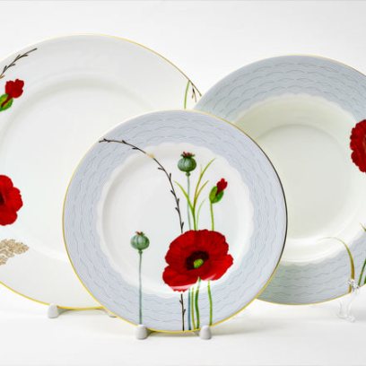 Сервиз столовый Маки 6/18 Премиум