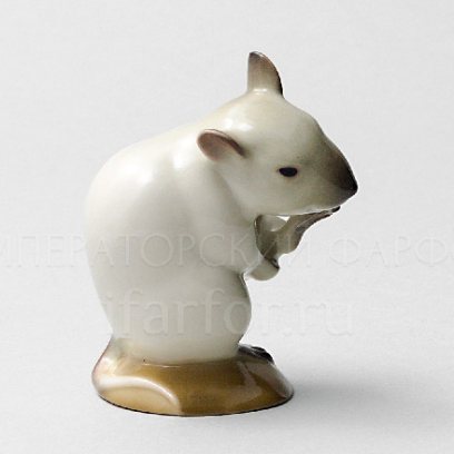 Скульптура Мышь умывающаяся Сиамская