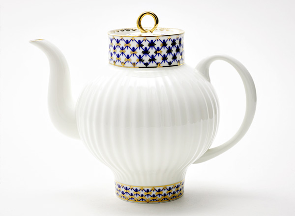 Teapot brewing Cobalt net Wave