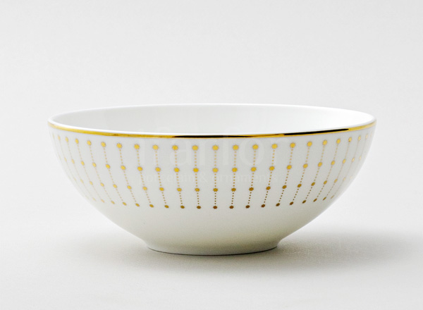 Plate deep Azur gold