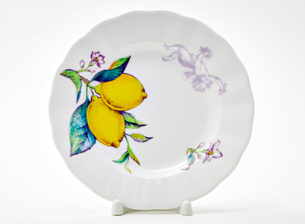 Тарелка мелкая Лимоны