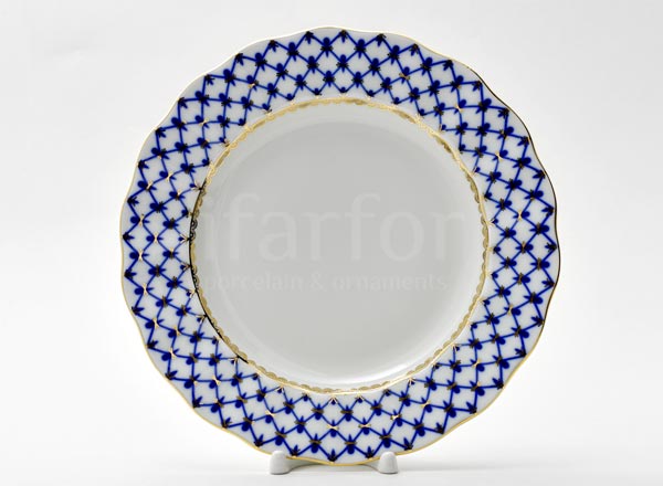 Тарелка мелкая Кобальтовая сетка