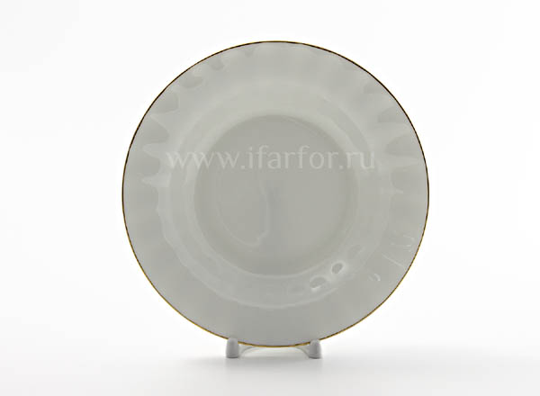 Plate deep Golden ribbon