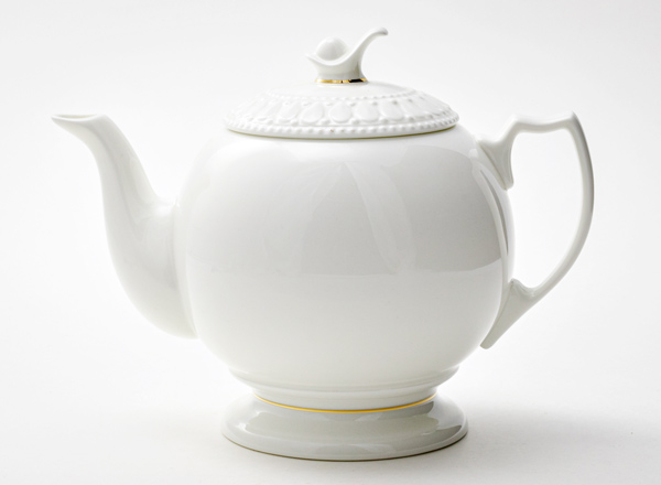 Teapot brewing Gold ribbon Pearl