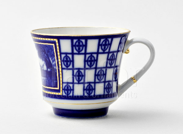 Чашка с блюдцем чайная Львиный мостик Банкетная