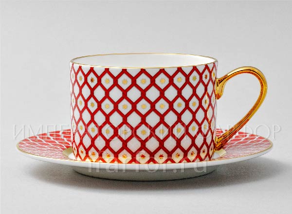 Cup and saucer tea Scarlett 1 Idyll