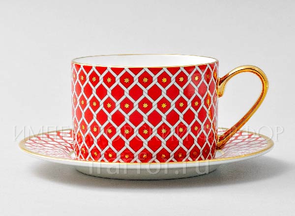 Cup and saucer tea Scarlett 2 Idyll