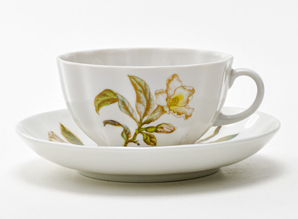 Чашка с блюдцем чайная Гранаты Тюльпан