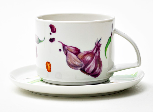 Чашка с блюдцем чайная Мамина дача Баланс