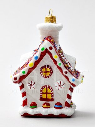 Елочная игрушка Пряничный домик 85 x 125 мм.