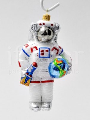Елочная игрушка Космонавт Major Tom 70 x 140 мм.