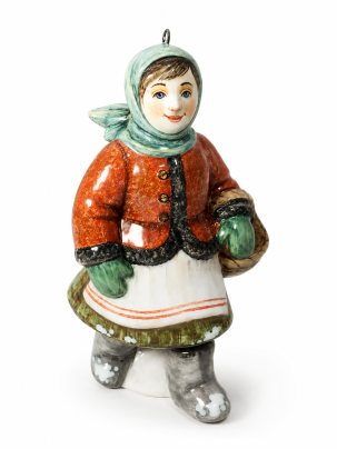 Елочная игрушка Двенадцать месяцев. Падчерица 55 x 103 мм.