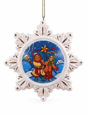 Елочная игрушка Снежинка