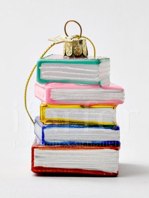 Елочная игрушка Стопка книг 75 мм.
