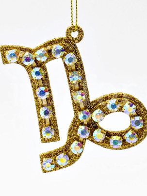 Елочная игрушка Ювелирная подвеска Козерог 70 мм.