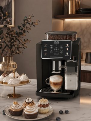 Кофемашина автоматическая Krups Sensation Milk M50 EA912910, автоматический капучинатор, 6 напитков
