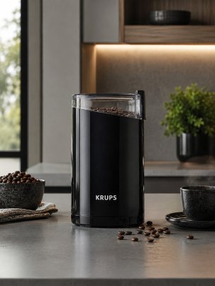Кофемолка электрическая Krups Fast Touch F2034232, черная
