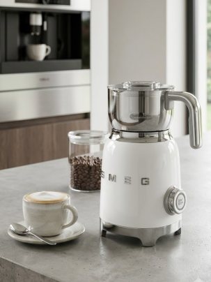 Вспениватель-капучинатор молока SMEG MFF11WHEU, цвет белый глянцевый
