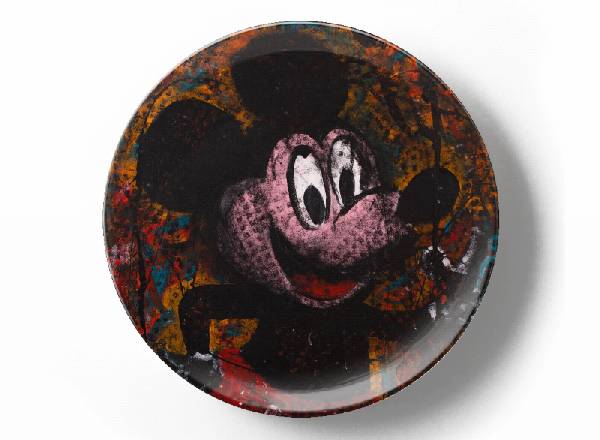 Decorative plate Greg Van Dyke Oil