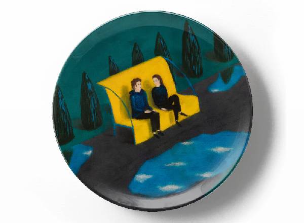 Decorative plate Greg Van Dyke After the rain