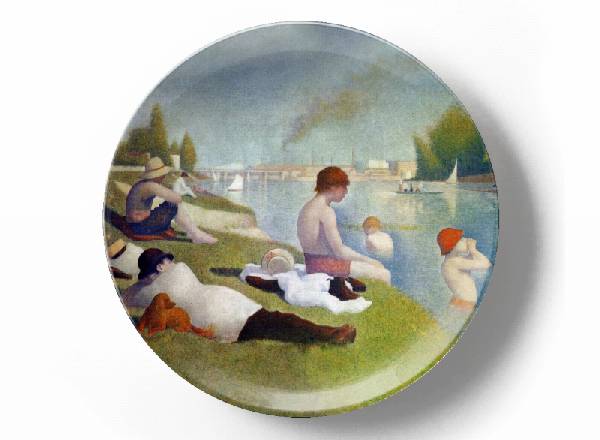 Decorative plate Georges Seurat Купальщики