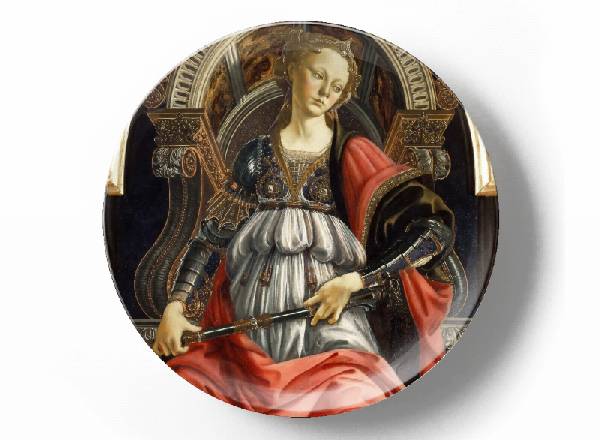 Decorative plate Sandro Botticelli Аллегория силы