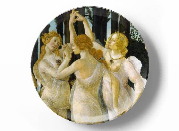 Decorative plate Sandro Botticelli Весна 2