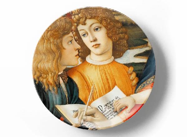 Decorative plate Sandro Botticelli Мадонна Магнификат, фрагмент