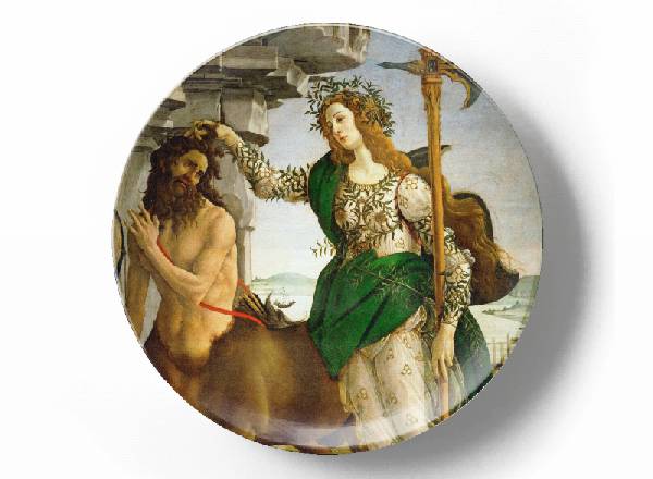Decorative plate Sandro Botticelli Паллада и Кентавр
