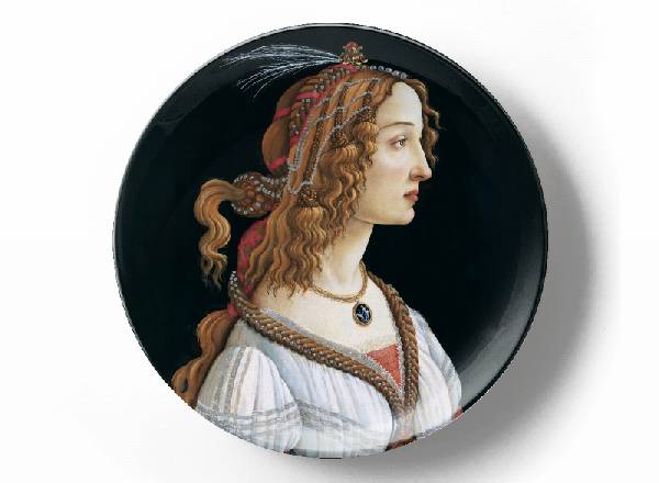Decorative plate Sandro Botticelli Портрет женщины