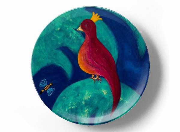 Декоративная тарелка Грег Ван Дайк Райский сад